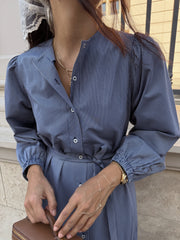 Dreamy Çizgili Elbise