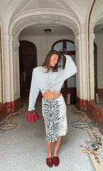 Zebra Desen Etek