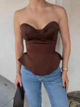 Silent Luxury Corset Kahverengi