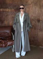 Sartorial Oversize Trench Haki