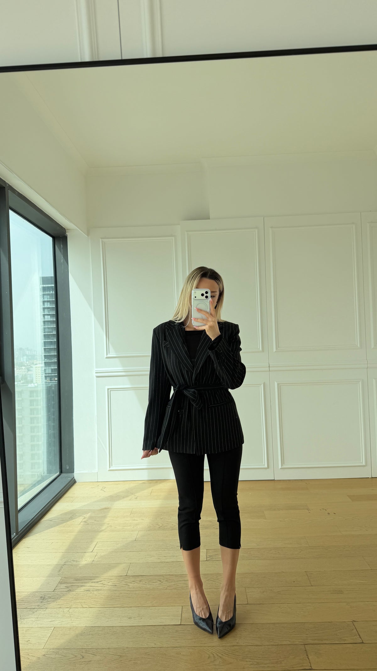 Milano Çizgili Blazer Ceket