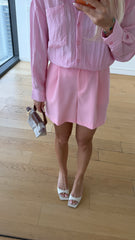 Chic Tailored Şort Pembe