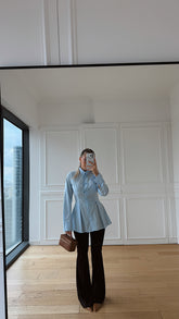 Soft Blue Chic Gömlek