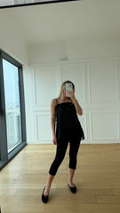 Siyah Kapri Pantolon