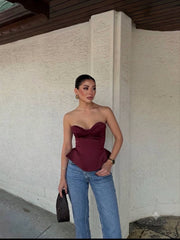Silent Luxury Corset Bordo