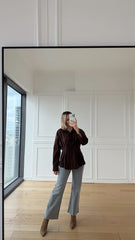 Acı Kahve Piliseli Gömlek