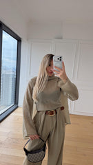 Natural Look Oversize Bluz - Açık Yeşil