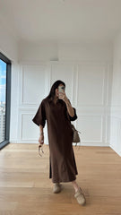 Burc Kahverengi Elbise