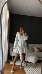 Ella Elbise - Beyaz