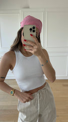 Halter Yaka Beyaz Atlet