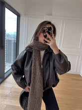 Brsk Kahverengi Deri Bomber Ceket