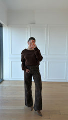 Premium Leopar Desenli Jean