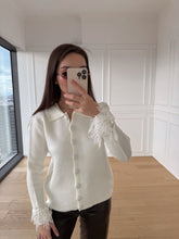 Kolları Püskül Detaylı Hırka - Ekru