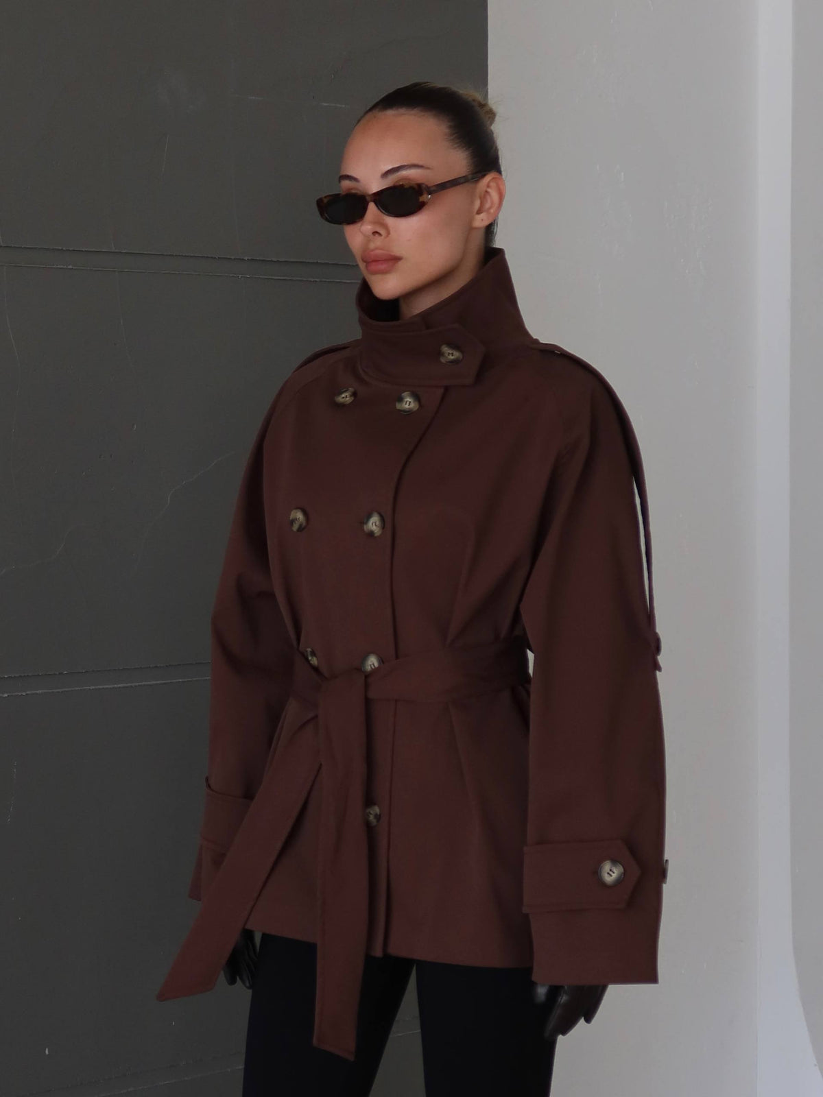 Le Vienne Trench Kahverengi