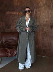 Sartorial Oversize Trench Haki