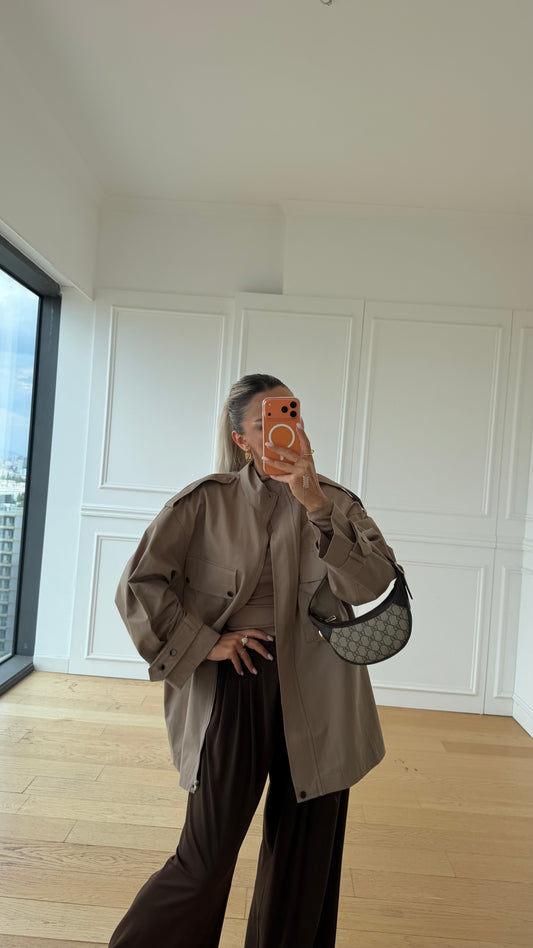 Kija Apolet Detaylı Oversize Trenchcoat