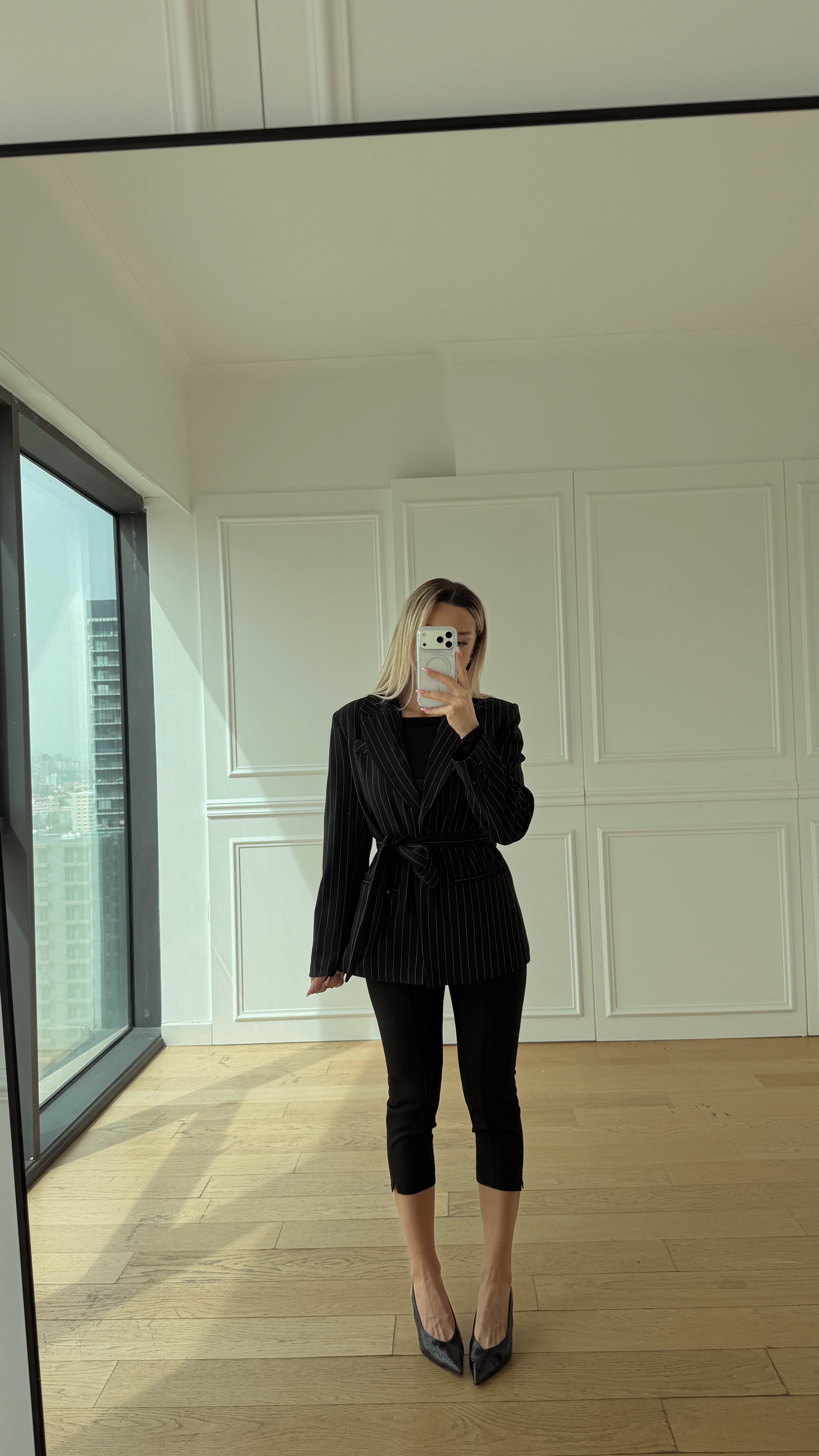 Siyah Kapri Pantolon