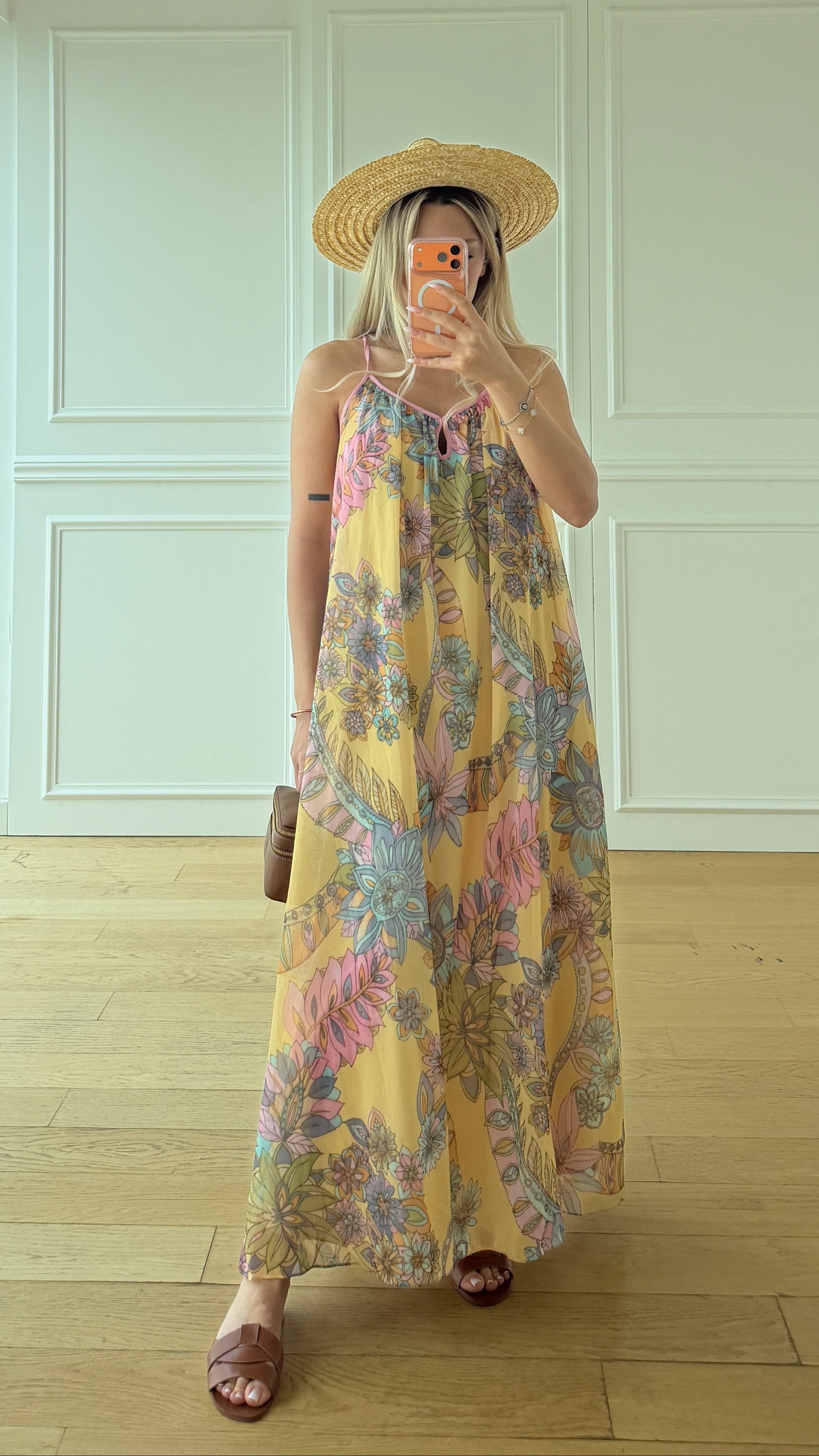 Pastel Rüya Askılı Elbise