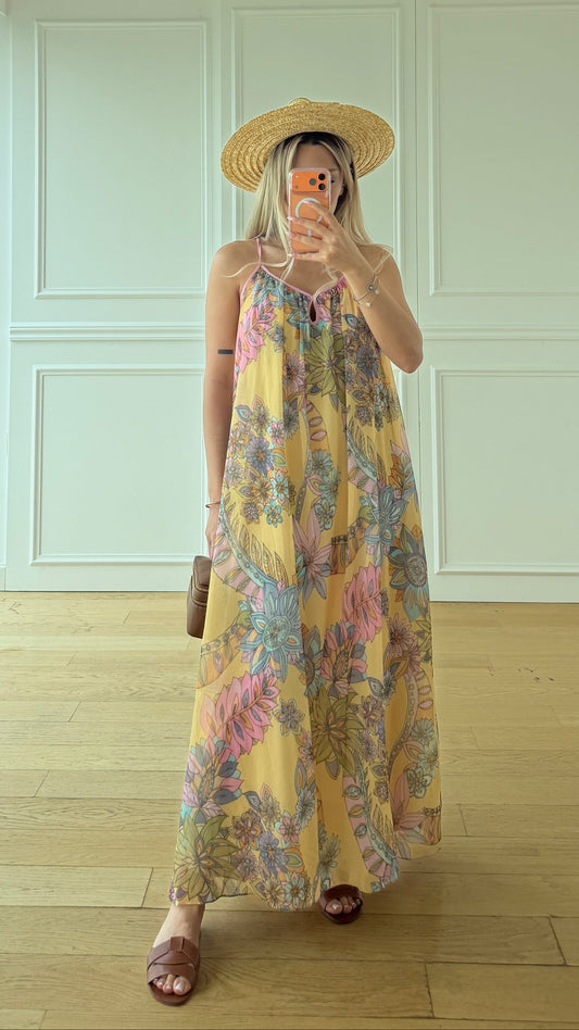 Pastel Rüya Askılı Elbise