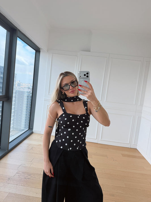 CHİC DOT CORSET Siyah