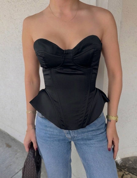 Silent Luxury Corset Siyah