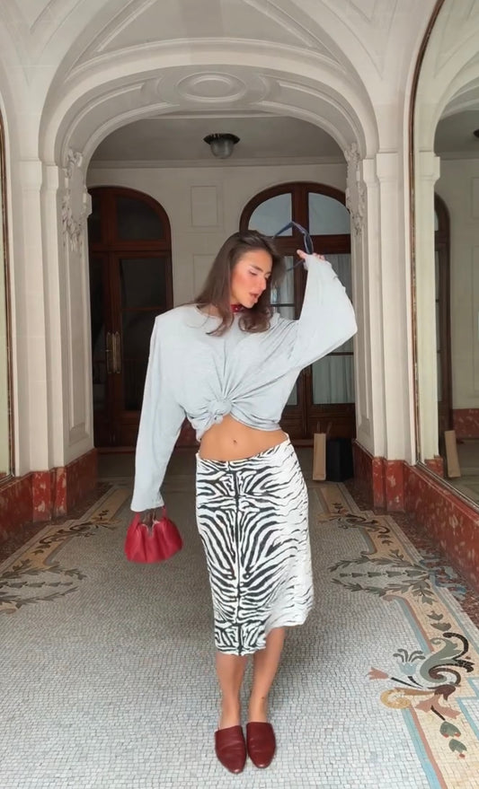 Zebra Desen Etek
