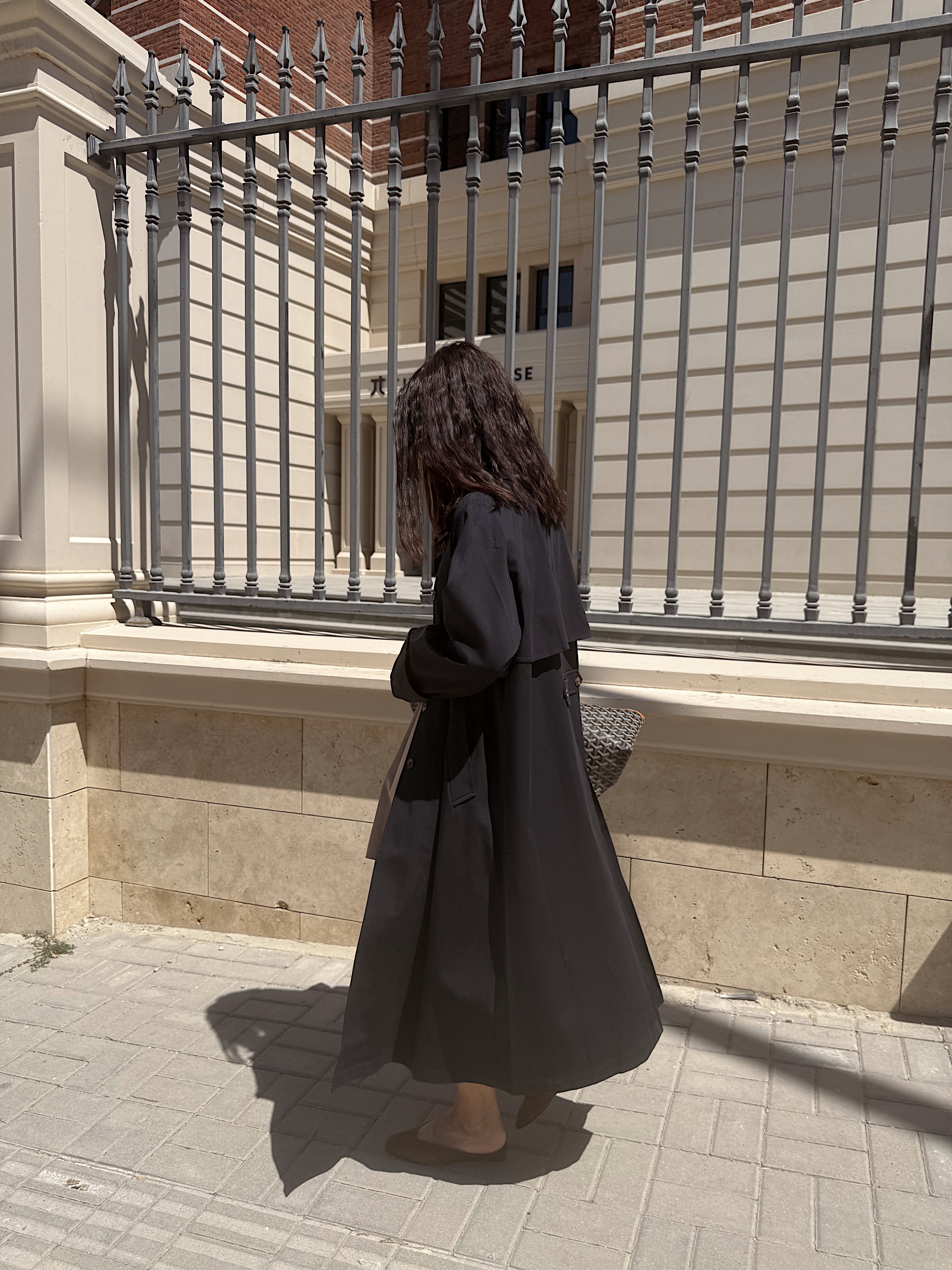 Lacevia Premium Trench Lacivert