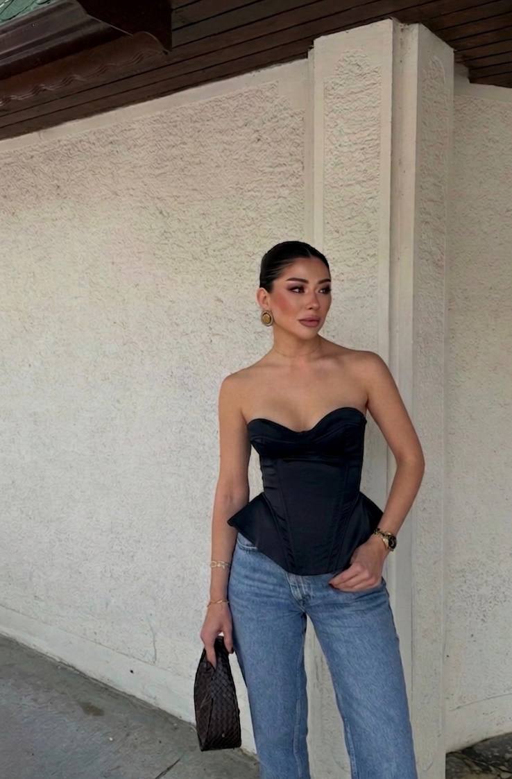 Silent Luxury Corset Siyah