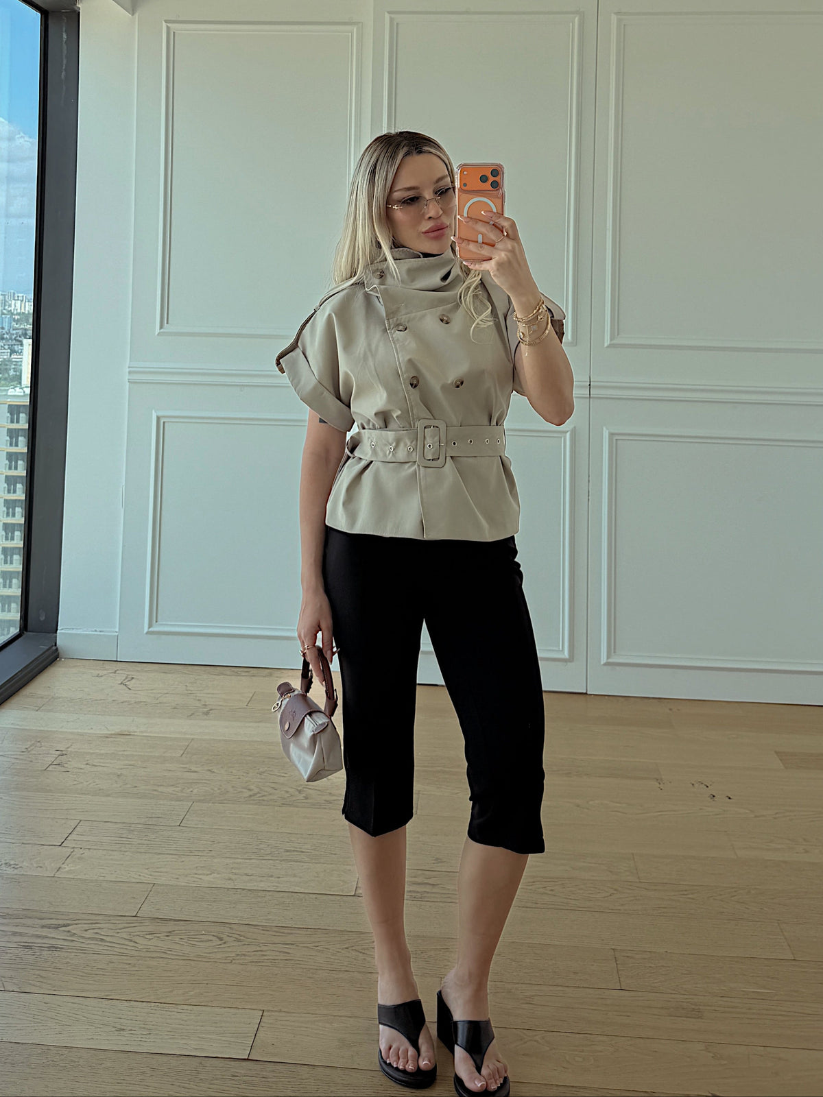 Sleeveless Elegance Trench