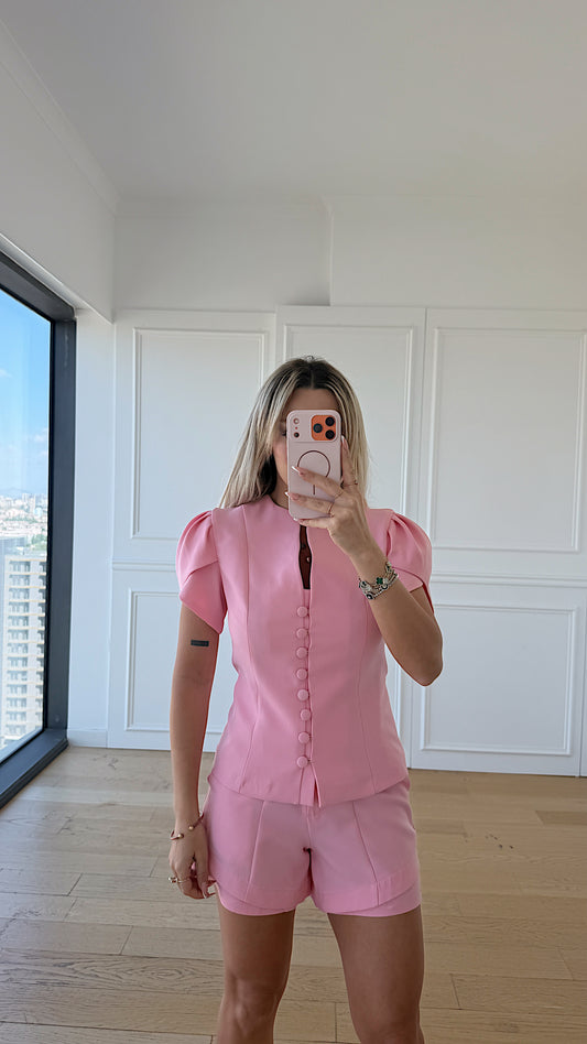 Amelie Lale Kollu Takım Pembe