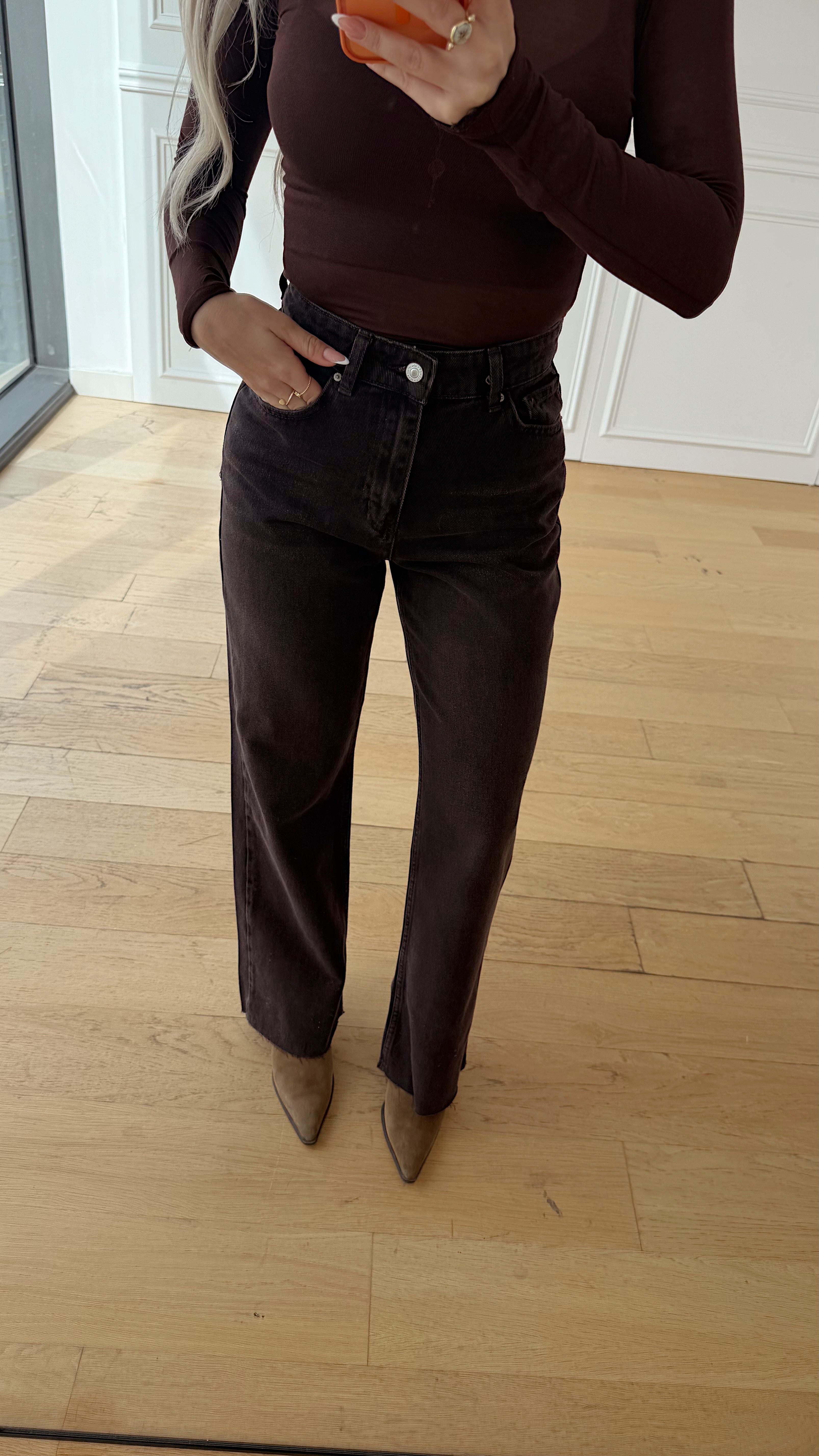 Kahverengi Onze Jean