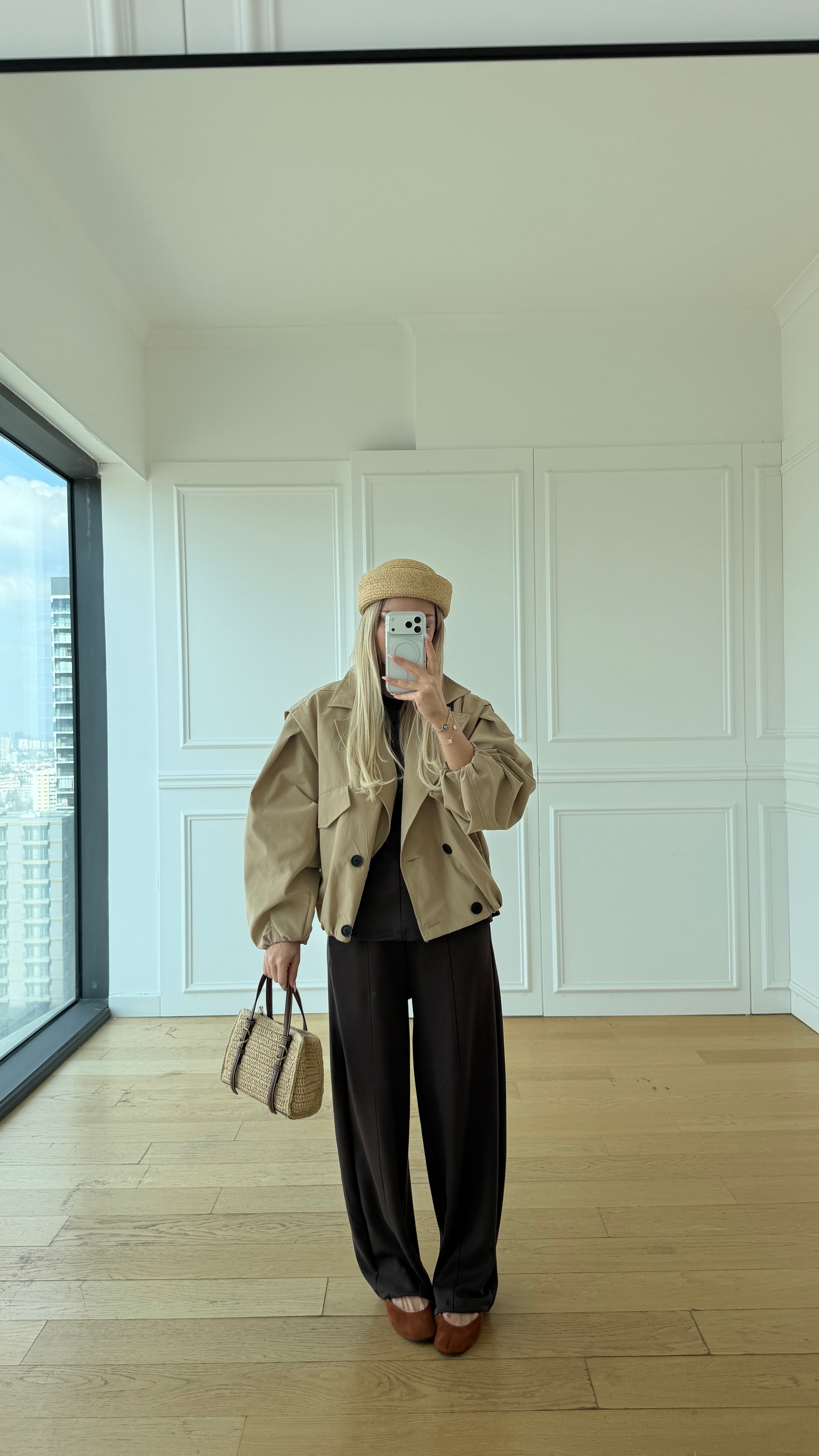 Feminen Kesim Kahve Takım