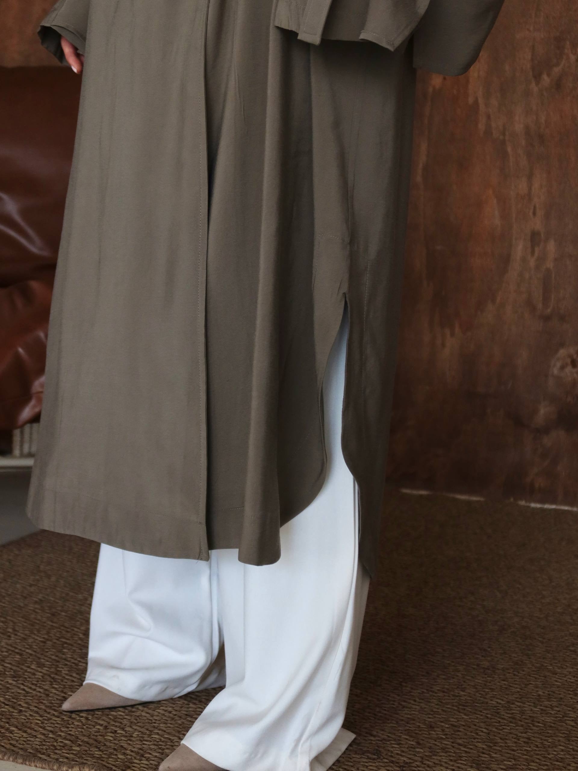 Sartorial Oversize Trench Haki