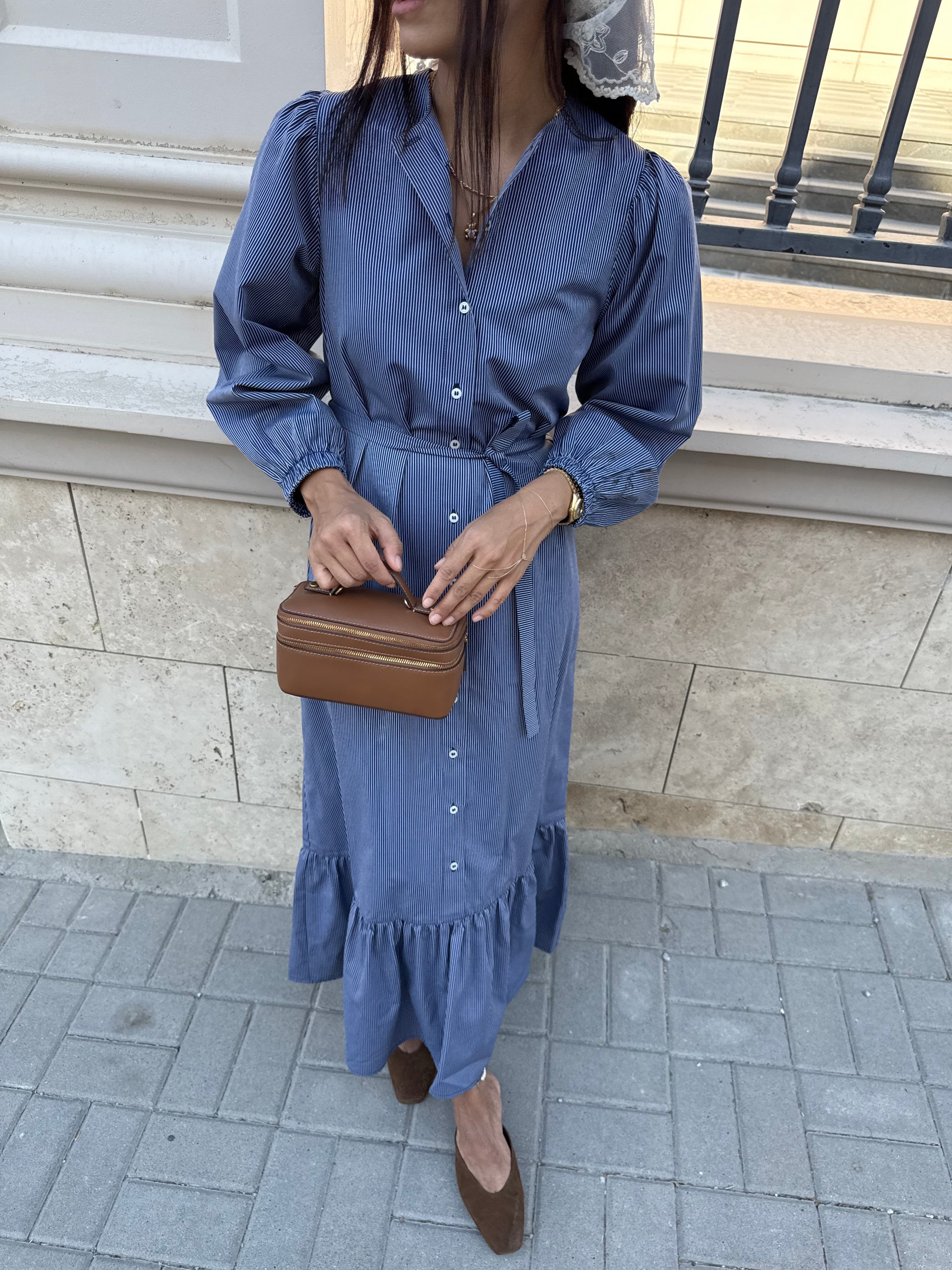 Dreamy Çizgili Elbise