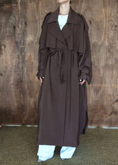 Sartorial Oversize Trench Kahverengi