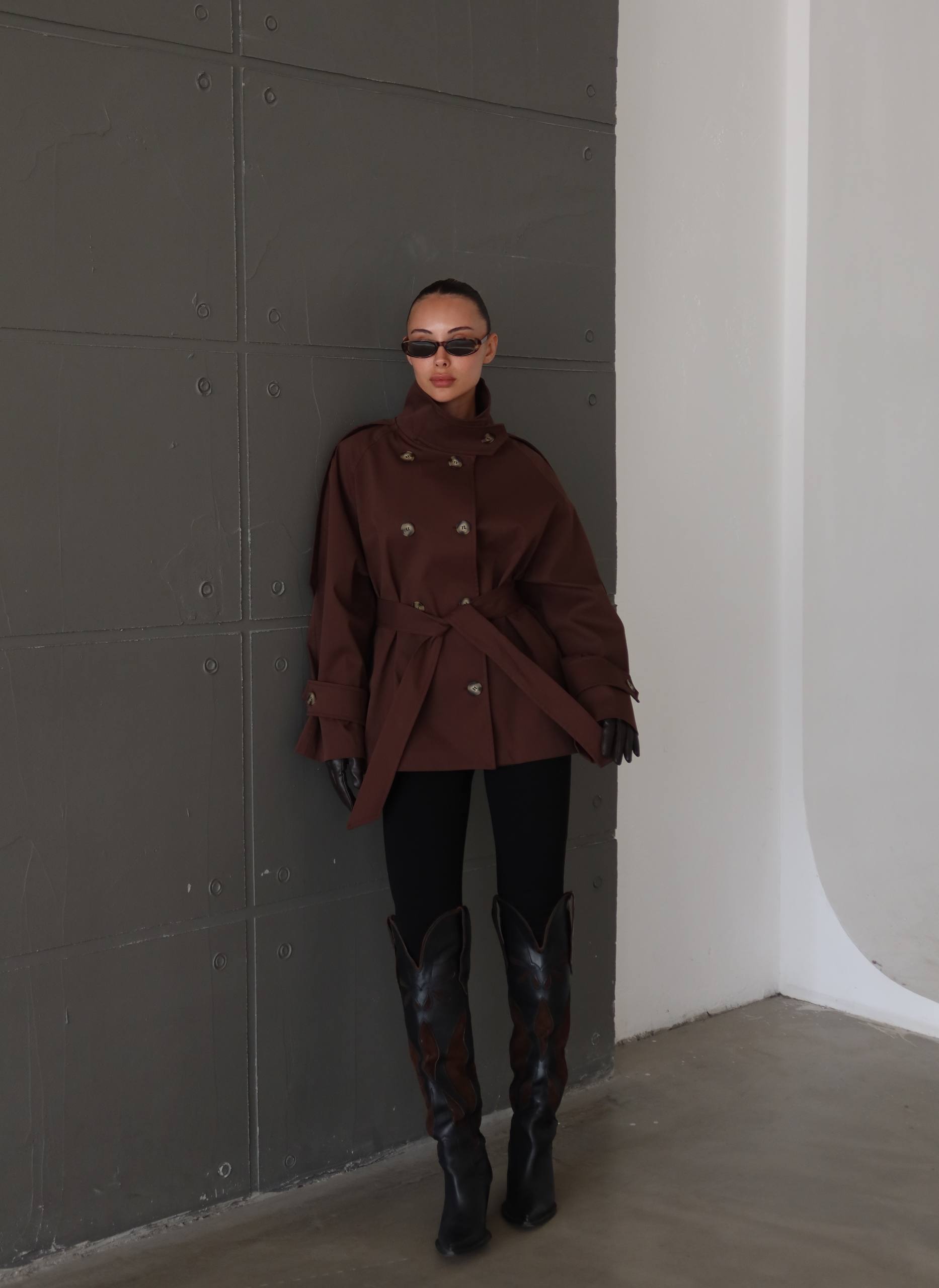 Le Vienne Trench Kahverengi