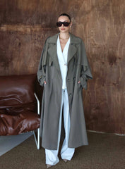 Sartorial Oversize Trench Haki