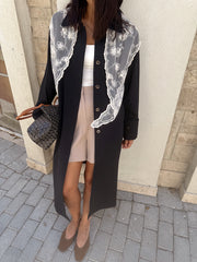 Lacevia Premium Trench Lacivert