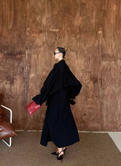 Sartorial Oversize Trench Siyah