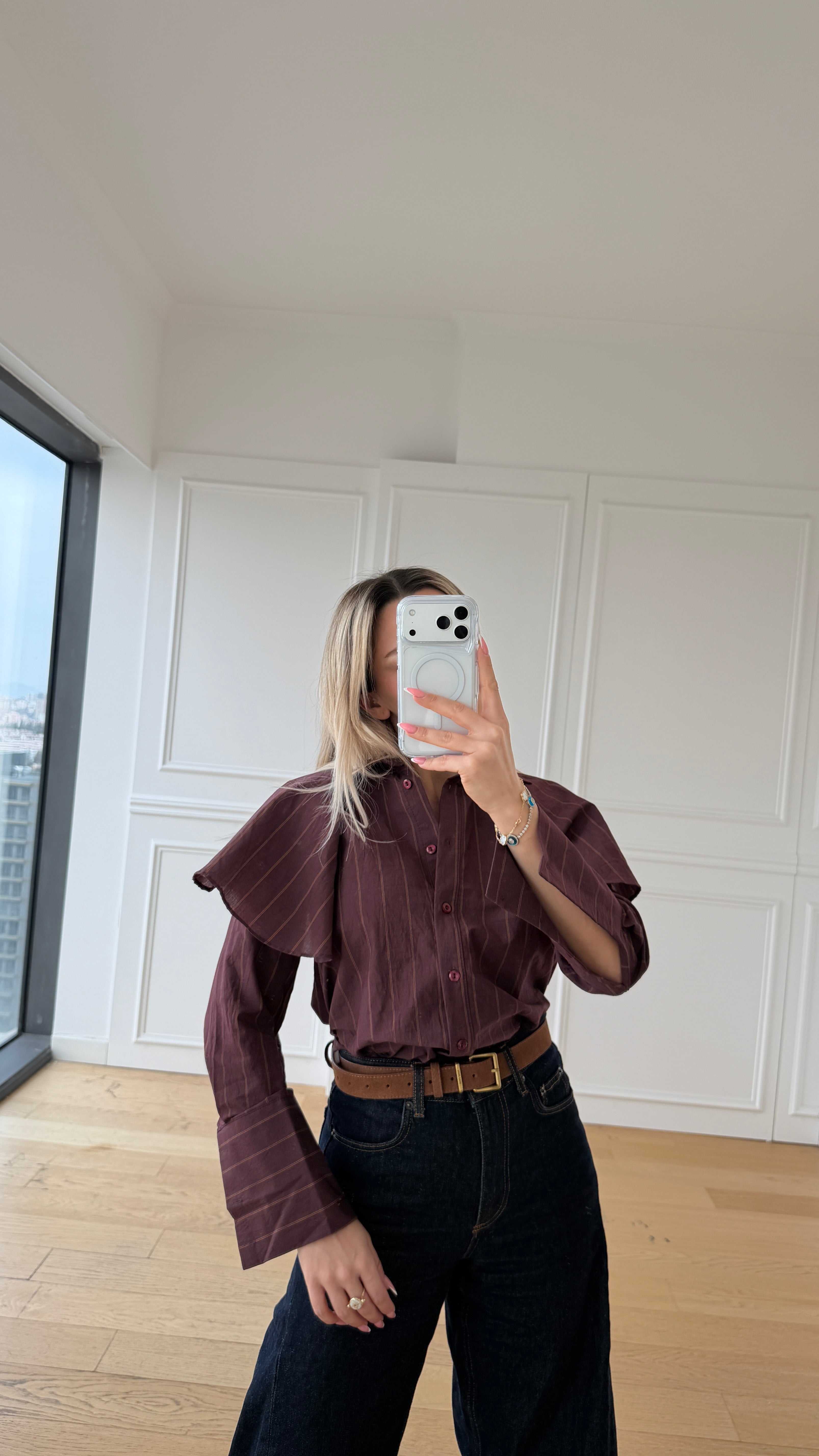 Lunera Bluz Bordo