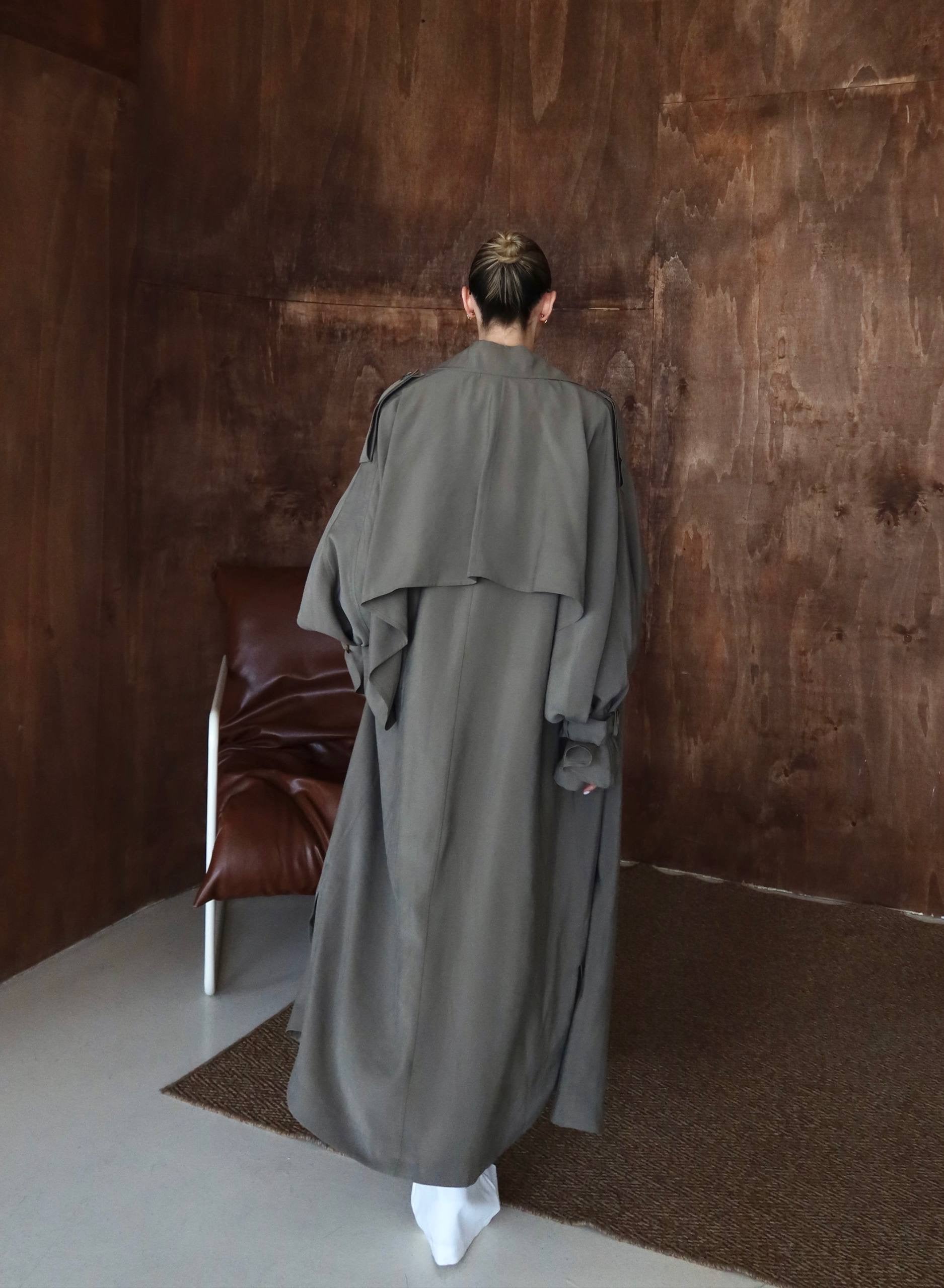 Sartorial Oversize Trench Haki