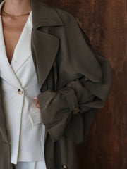Sartorial Oversize Trench Haki