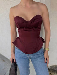 Silent Luxury Corset Bordo