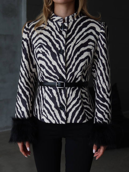 Zebra Kaşe Ceket