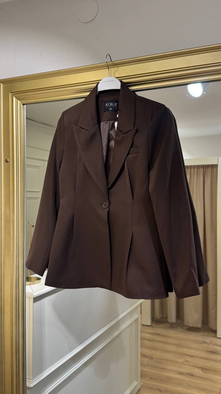 Kahve Blazer Ceket