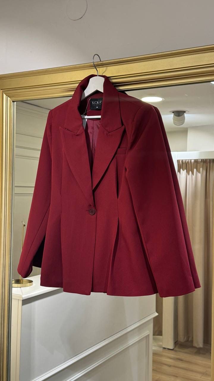 Kırmızı Blazer Ceket