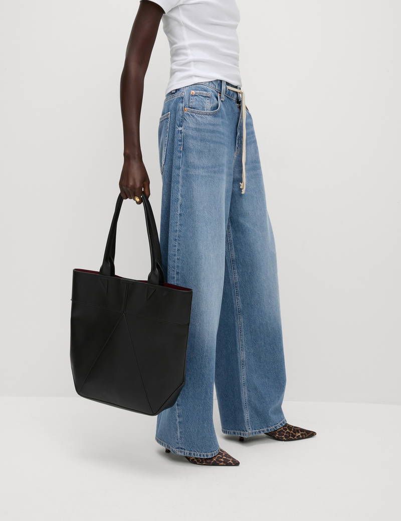 Kordon Bağcıklı Bol Paça Jean