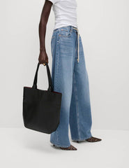 Kordon Bağcıklı Bol Paça Jean