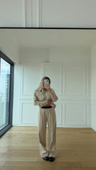 Clean Fit Bej Takım