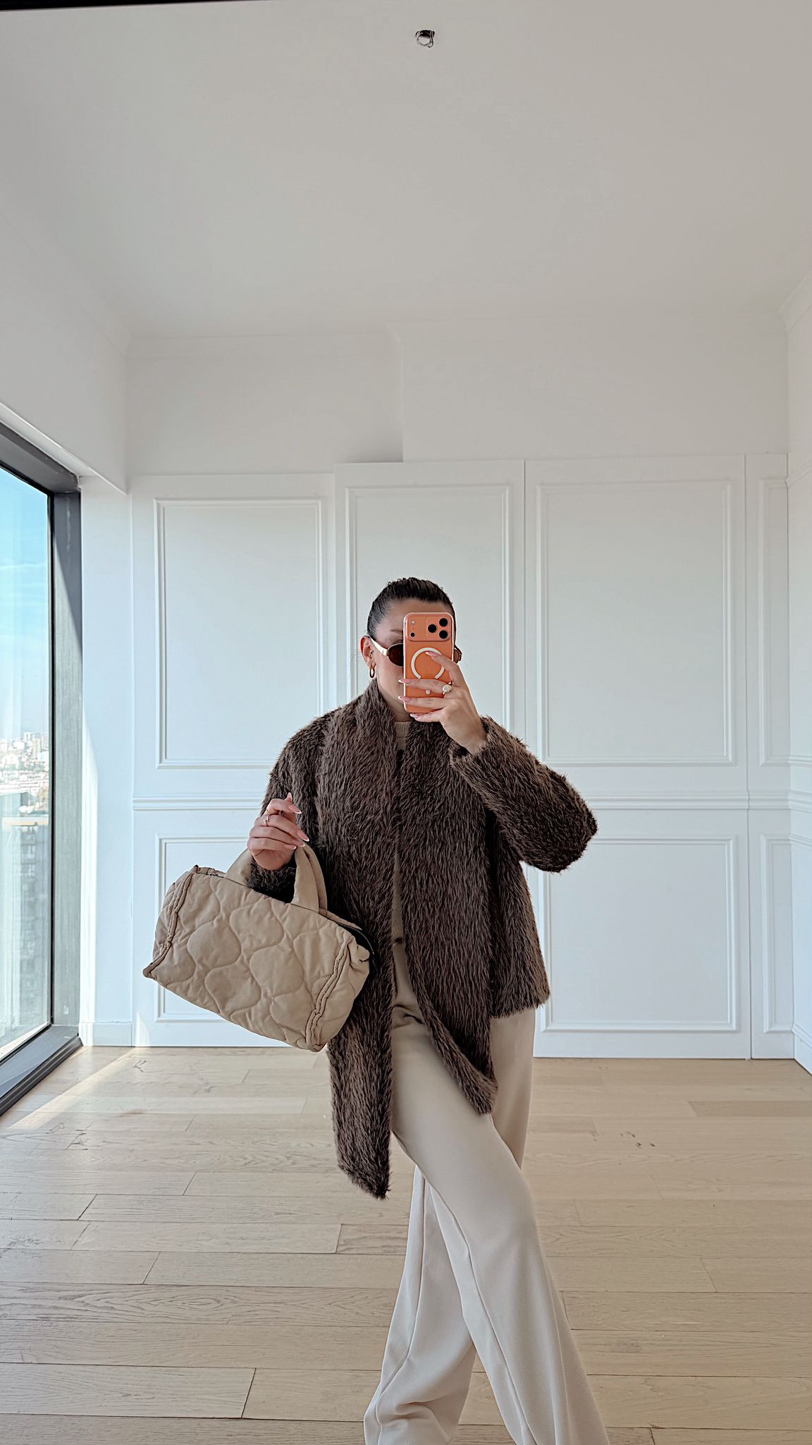 Atkı Detaylı Premium Mont